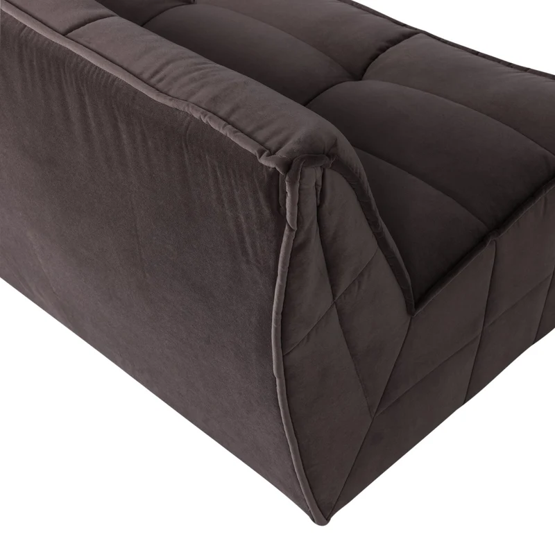 Sofa 3-Sitzer Cluster Samt Dark Chocolate - VT Wonen