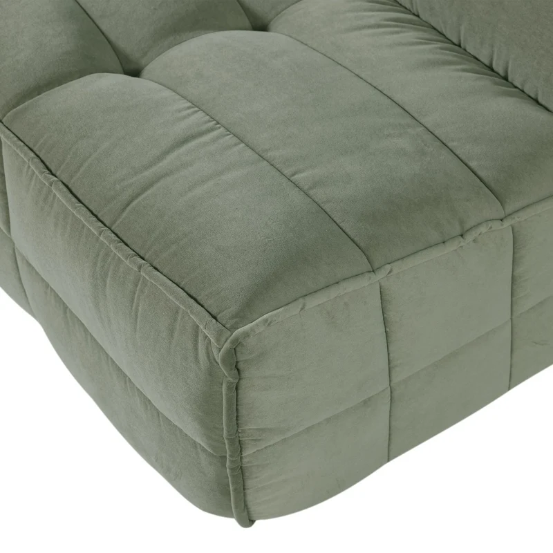 Sofa 3-Sitzer Cluster Samt Pistaziengrün - VT Wonen