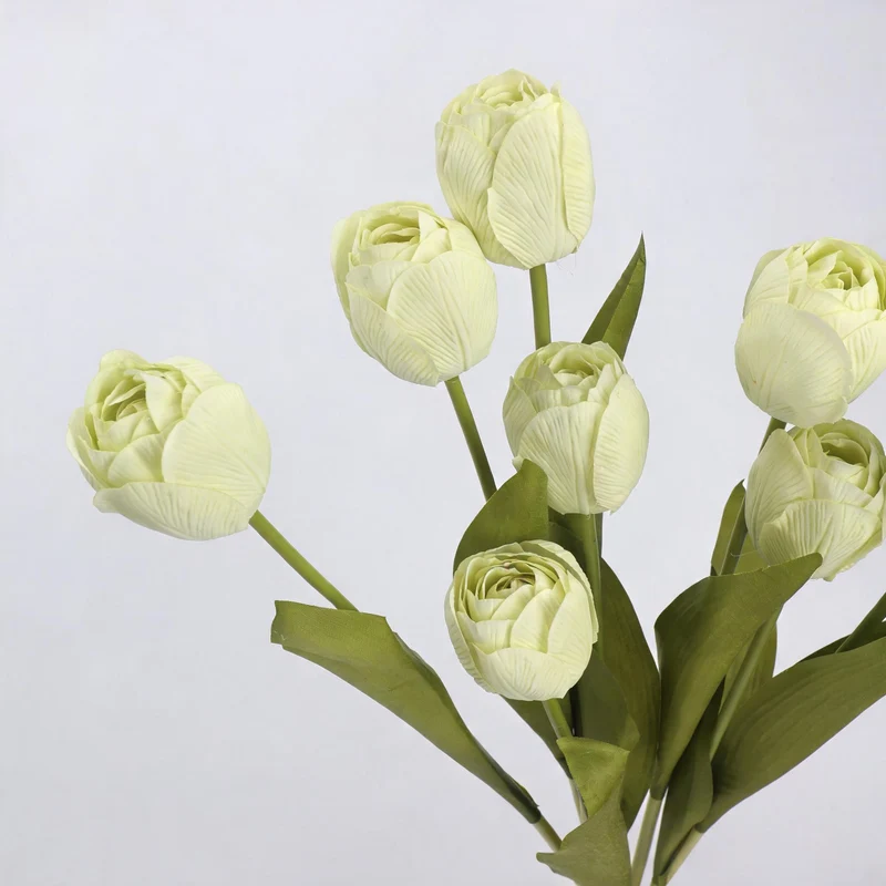 Künstliche Tulpe, Latex, 46 cm, einzeln, 6 Farben, für Hochzeiten, Geschäfte, Zuhause