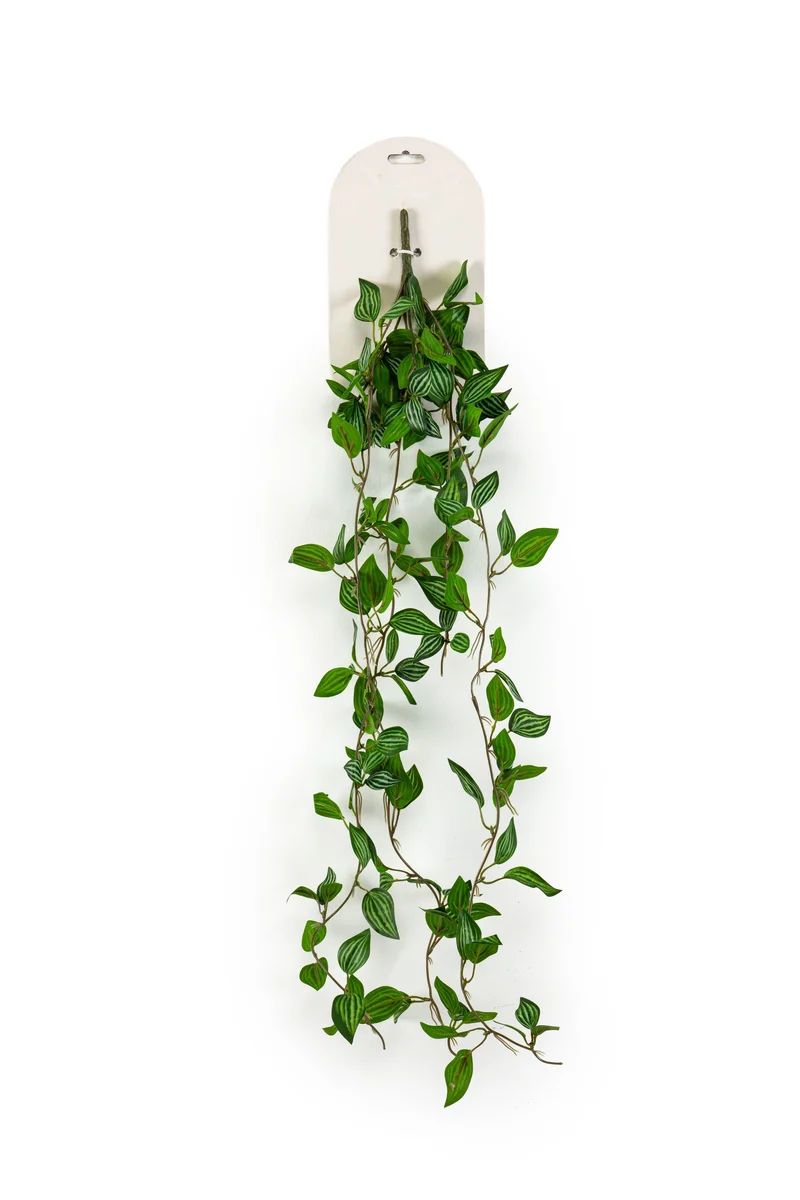 Zwergpfeffer künstlich Hänger 85 cm - 1 Steckstab - Grün / weiß