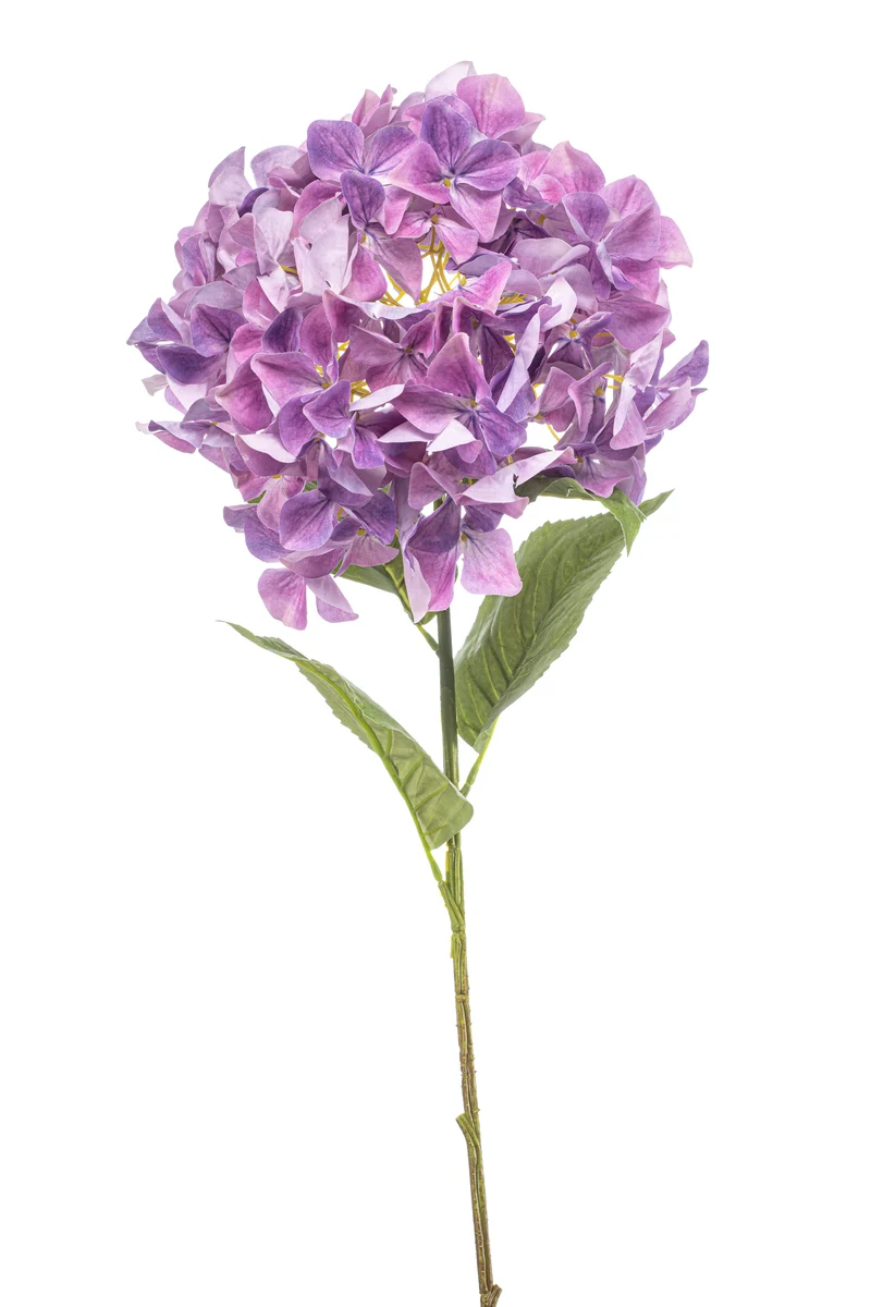 Hortensie XXL künstlich 90 cm - 1 Kopf - Lila