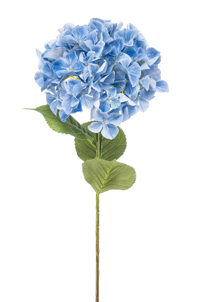 Hortensie XXL künstlich 90 cm - 1 Kopf - Blau