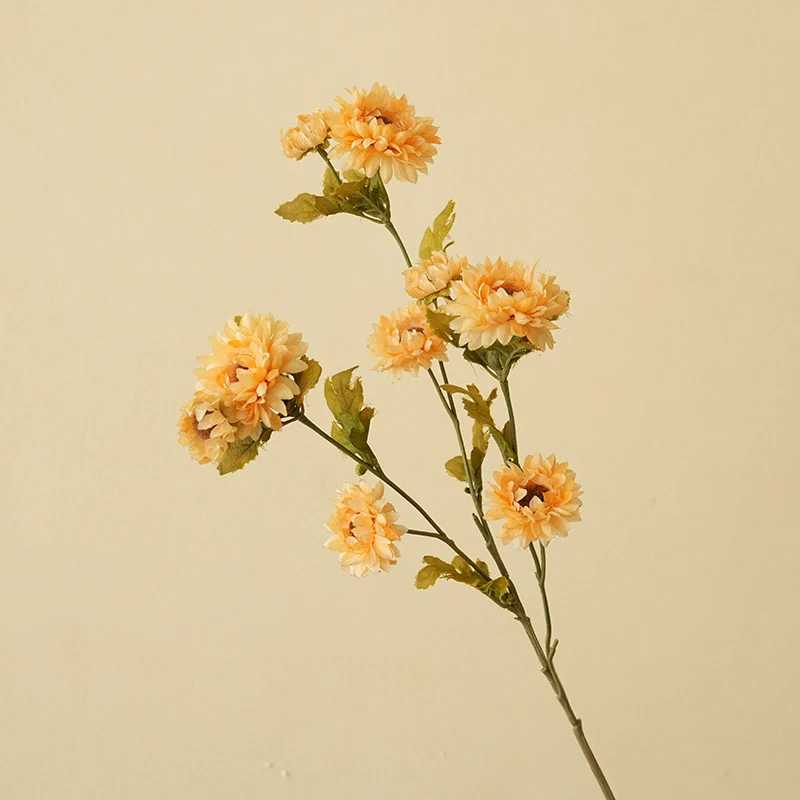 54 cm künstliche Gänseblümchen Busch mit 8 Blüten, Seide, modernes Design, für Zuhause, Innendekoration