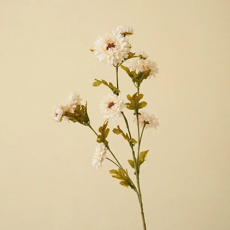 54 cm künstliche Gänseblümchen Busch mit 8 Blüten, Seide, modernes Design, für Zuhause, Innendekoration