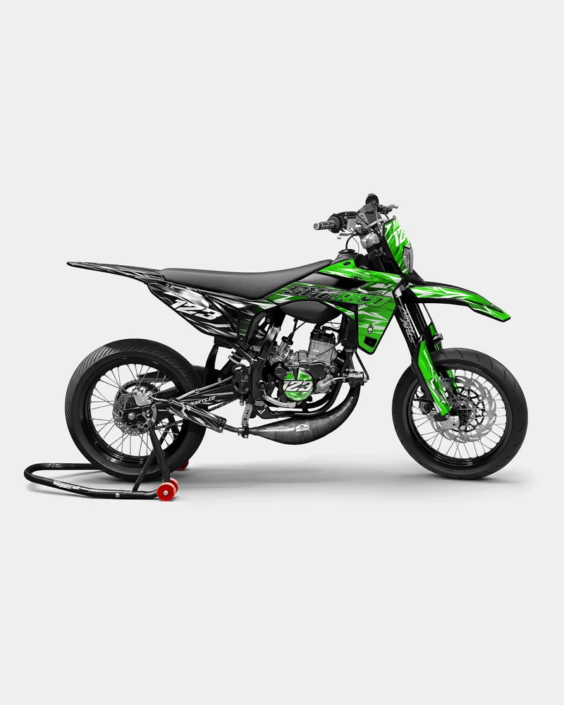 PLUME - Kit deco SHERCO 50cc - Vert