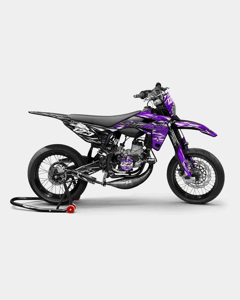 PLUME - Kit deco SHERCO 50cc - Violet