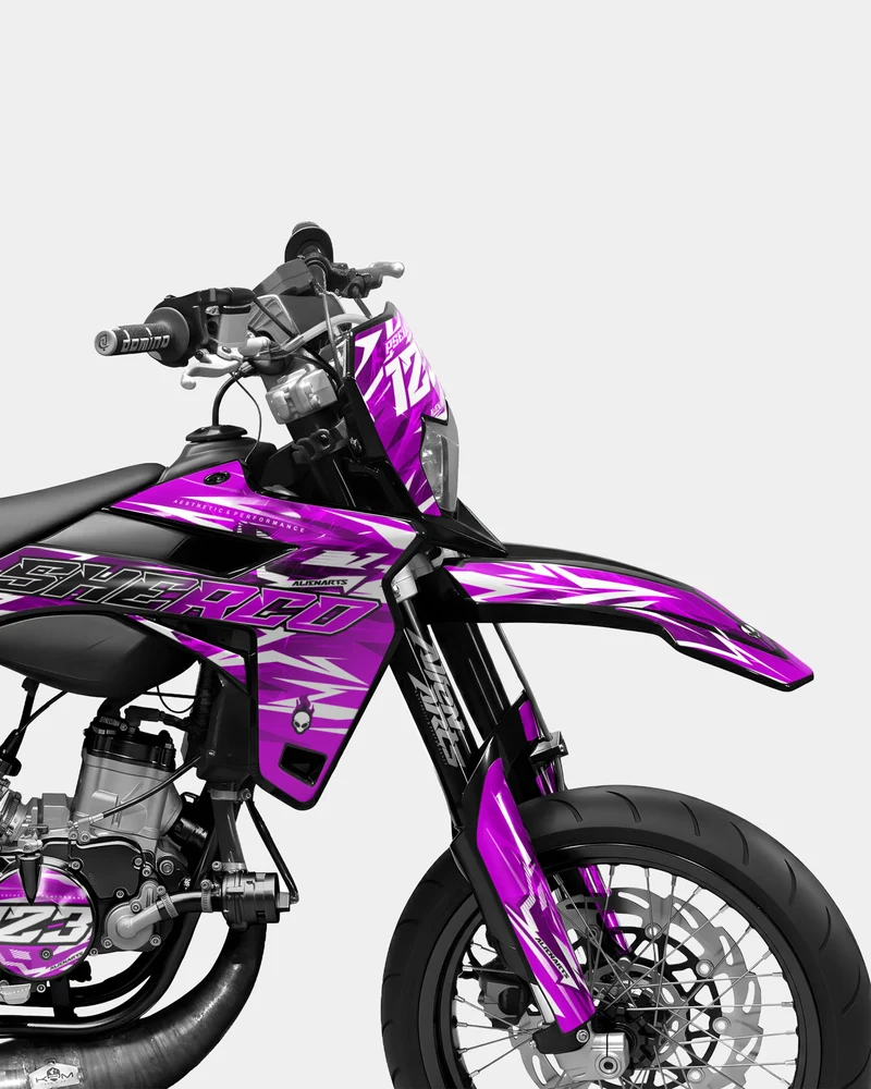 PLUME - Kit deco SHERCO 50cc - Rose