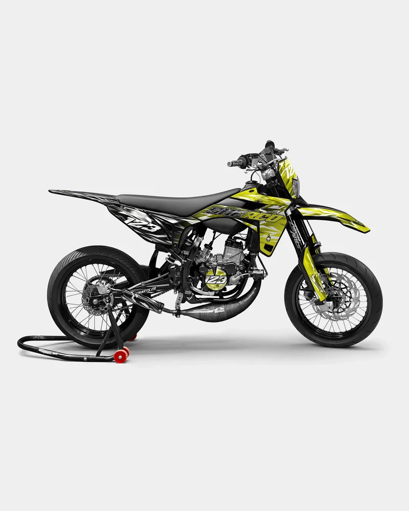 PLUME - Kit deco SHERCO 50cc - Jaune