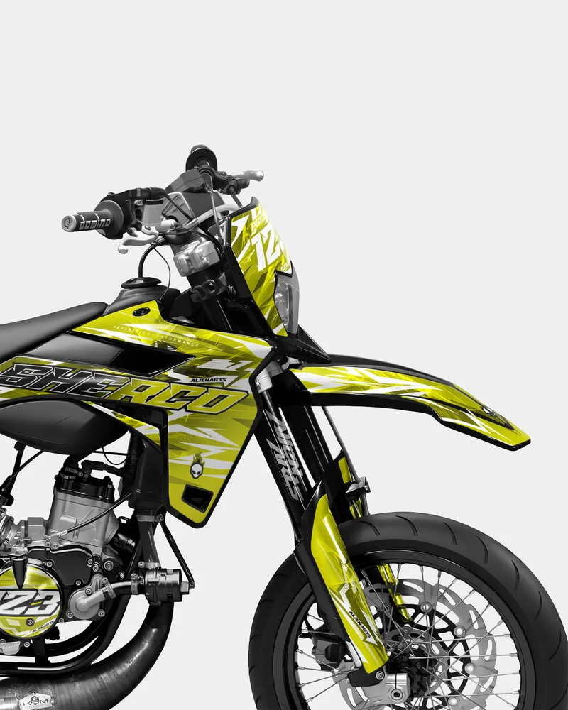 PLUME - Kit deco SHERCO 50cc - Jaune