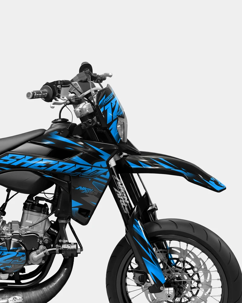 SABLE - Kit deco SHERCO 50cc - Bleu