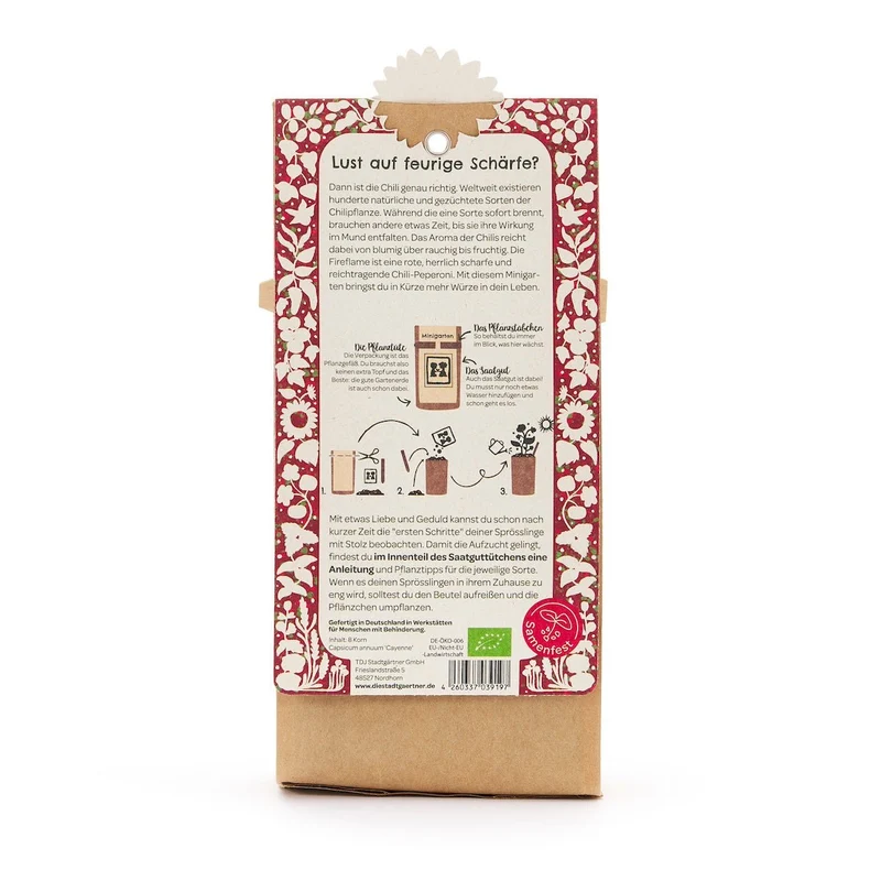 Anzuchtset – Minigarten BIO-Chili