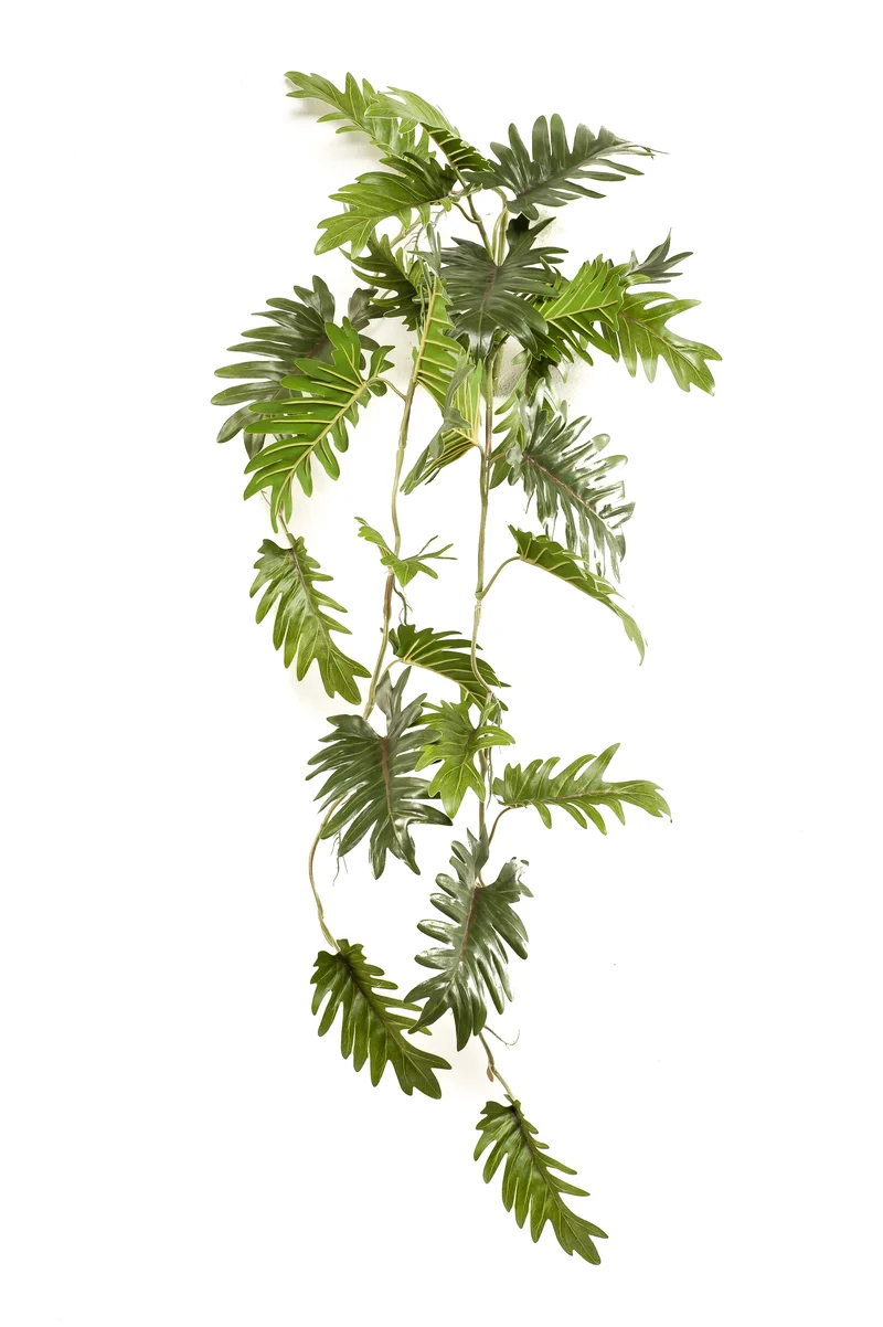 Philodendron künstlich Hänger 90 cm - 1 Steckstab - Grün