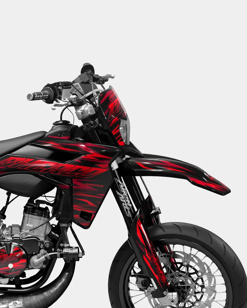 SUJAK - Kit deco SHERCO 50cc - Rouge