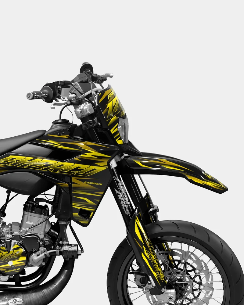 SUJAK - Kit deco SHERCO 50cc - Jaune
