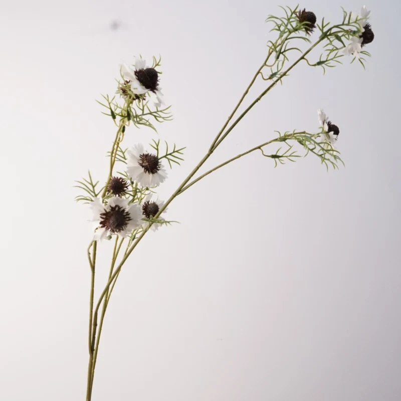 Künstliche Kosmeen Blumenstrauß, Landhausstil, 118 cm Höhe, Seidenstoff, für Hochzeitsdekoration, Tischarrangements, Inneneinrichtung