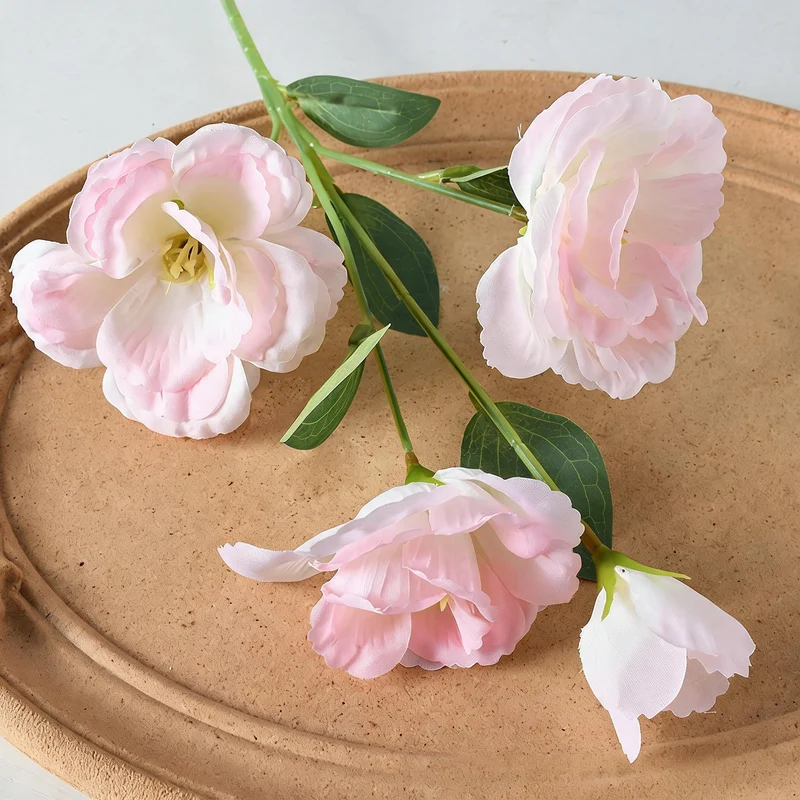 Künstliche Agapanthe 4 Blüten, Seidenblumen Busche 57 cm hoch, Hochzeitsdeko, Innenraum, Grabschmuck, langlebig, allergenfrei