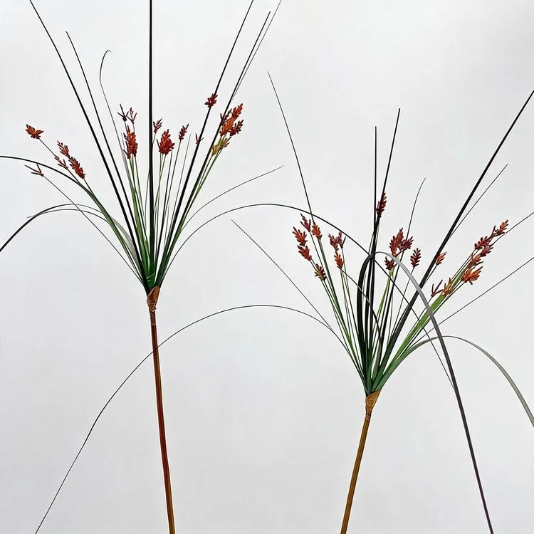 Künstliche Schilfgras-Deko, 135 cm, PE/PVC, 2 Stk., modern, für Büro, Hotel, Schaufenster, Innenbereich