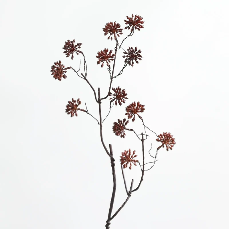 Künstliche Trockenblume Pistazie mit 12 Früchten, 70 cm, Vintage-Deko für Hochzeit, Laden, Büro, Zuhause – Plastik, langlebig, allergenfrei