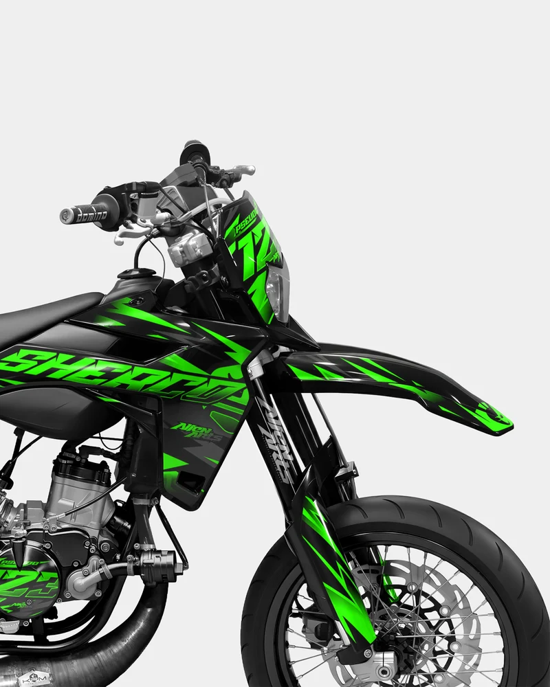 SABLE - Kit deco SHERCO 50cc - Vert