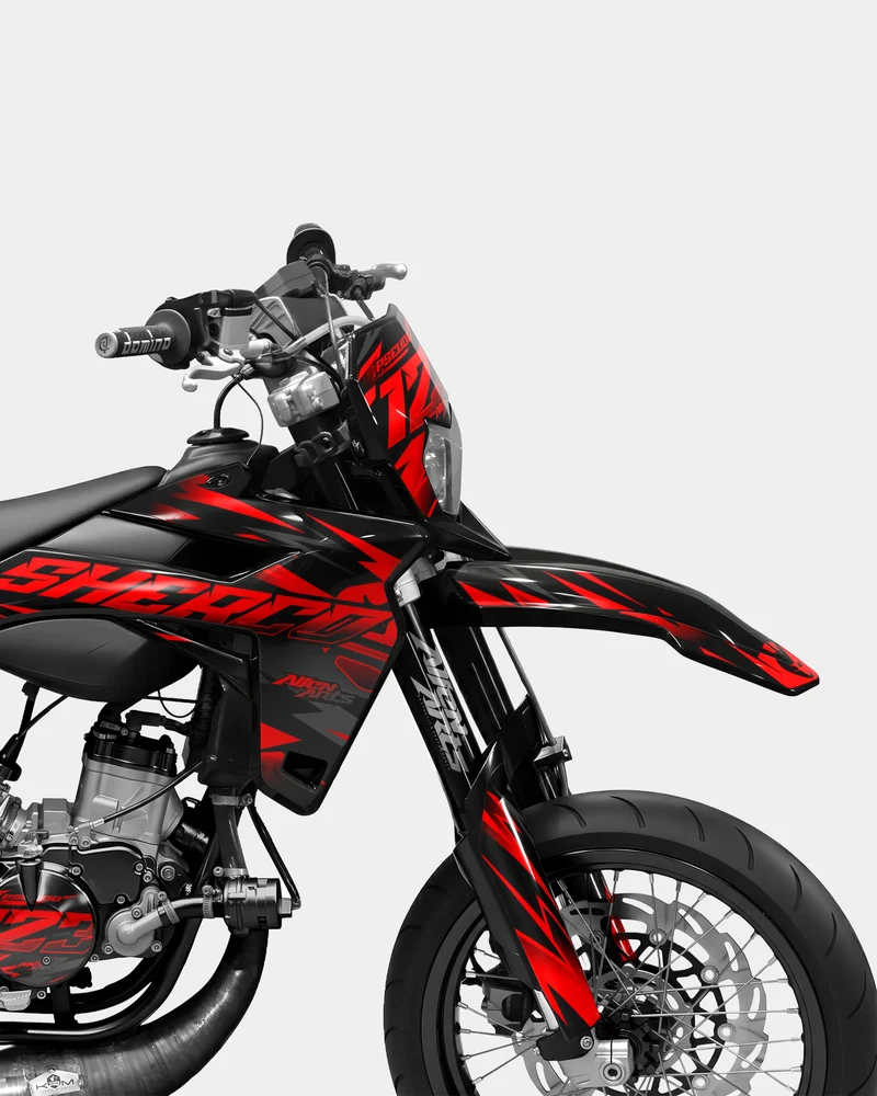SABLE - Kit deco SHERCO 50cc - Rouge