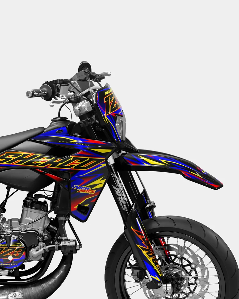 SENSO - Kit deco SHERCO 50cc - Rouge Bleu