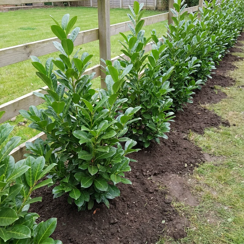 Große Kirschlorbeer Rotundifolia Heckenpaket (20 Pflanzen)