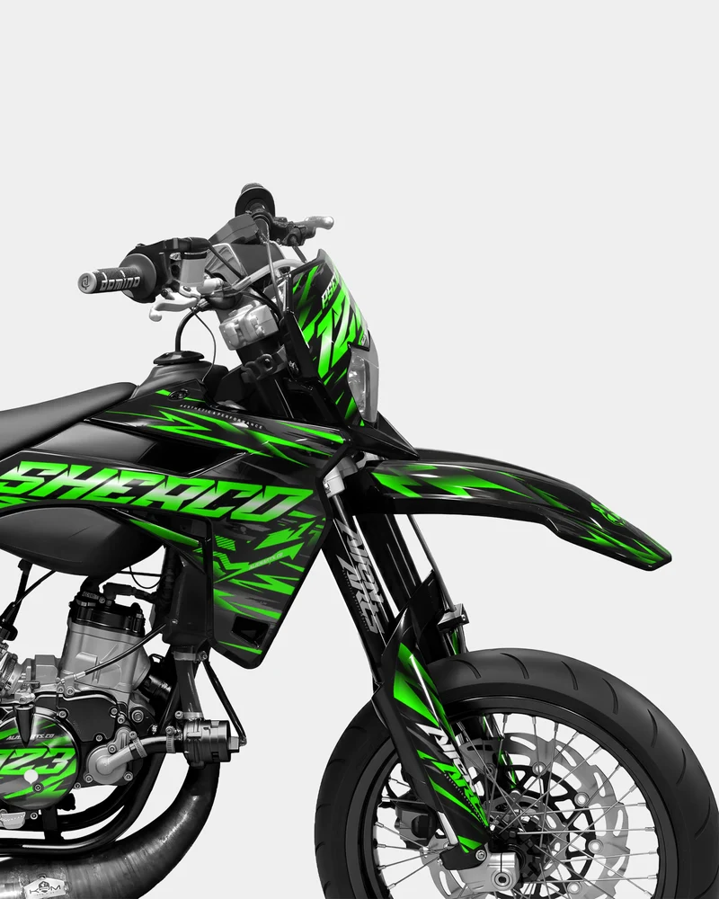 VAGUE - Kit deco SHERCO 50cc - Vert