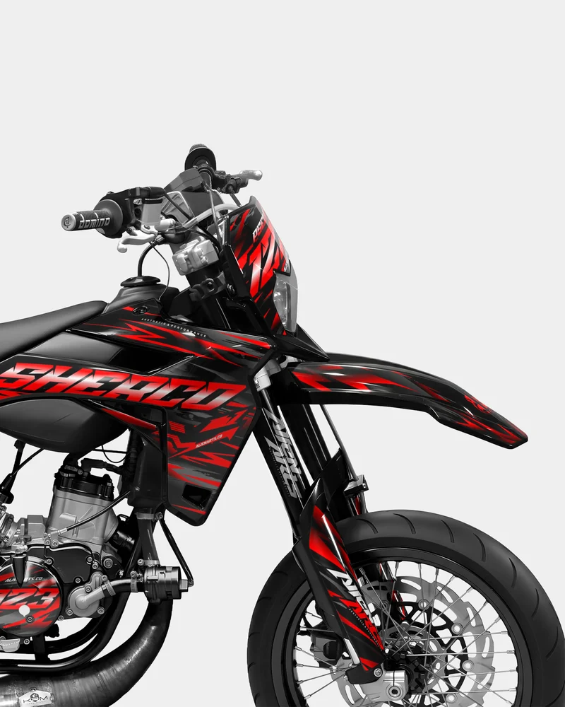 VAGUE - Kit deco SHERCO 50cc - Rouge