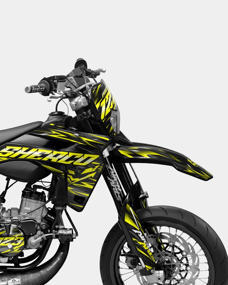 VAGUE - Kit deco SHERCO 50cc - Jaune