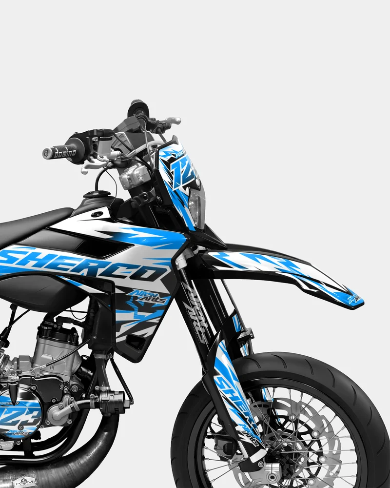 VESTA - Kit deco SHERCO 50cc - Bleu