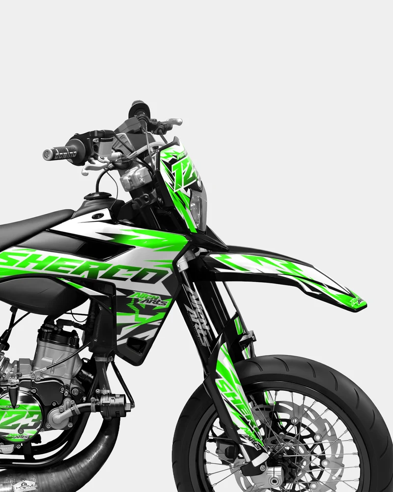 VESTA - Kit deco SHERCO 50cc - Vert