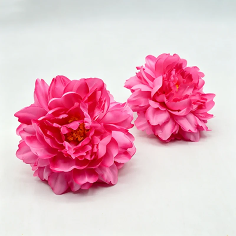 Künstliche Seiden-Pfingstrose Blütenköpfe 14 cm Ø – 3 Stück pro Pack, Hochzeit Dekoration, DIY Girlanden, Tischdekoration, Brautaccessoires