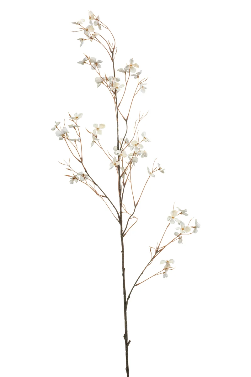 Hortensienblüte künstlich 110 cm - 1 Zweig - Cream