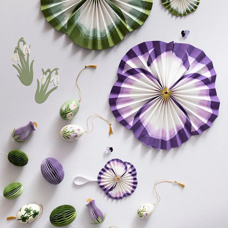 Papier Rosette Flower Purple ⌀32cm - Bungalow DK
