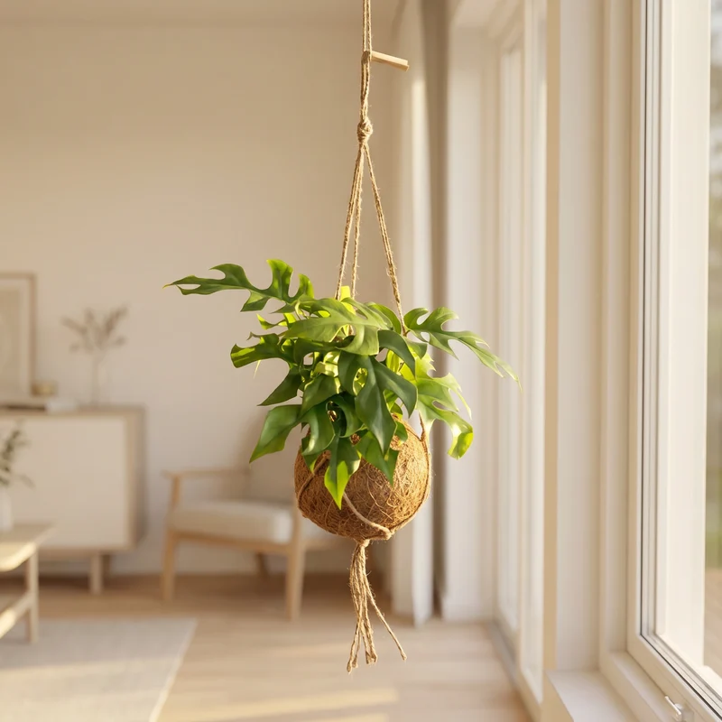 Monstera Minima Kokedama