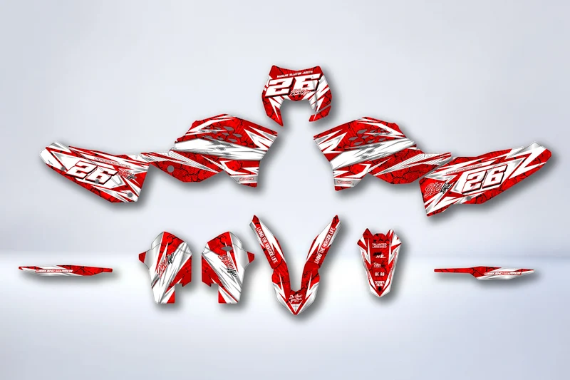 Kit Déco KTM EXC EXC-F SX SX-F 2007-2011 - BLOOD