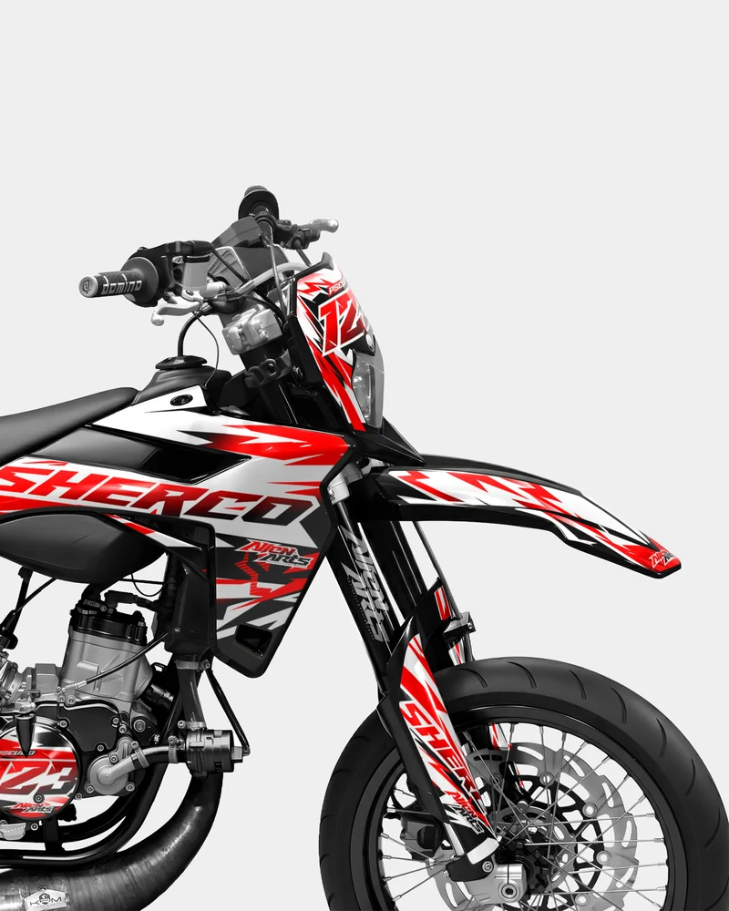 VESTA - Kit deco SHERCO 50cc - Rouge