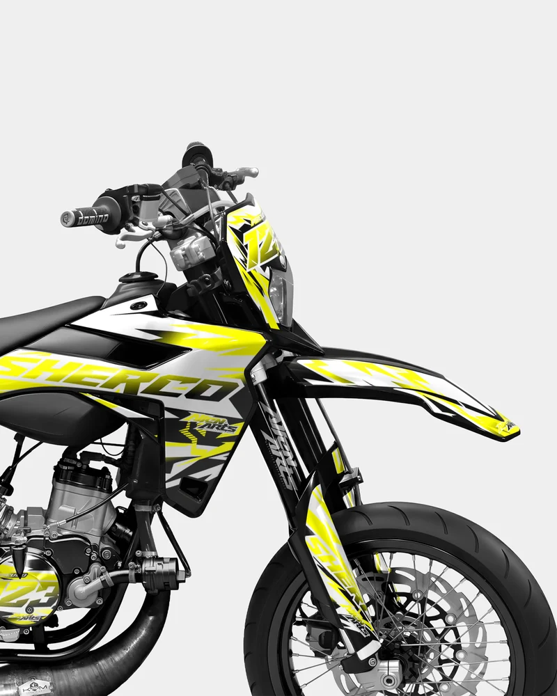 VESTA - Kit deco SHERCO 50cc - Jaune