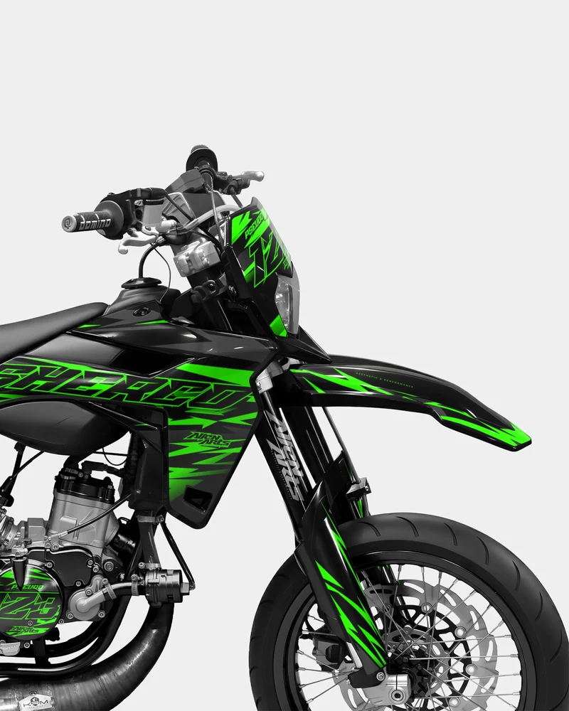 VIREO - Kit deco SHERCO 50cc - Vert