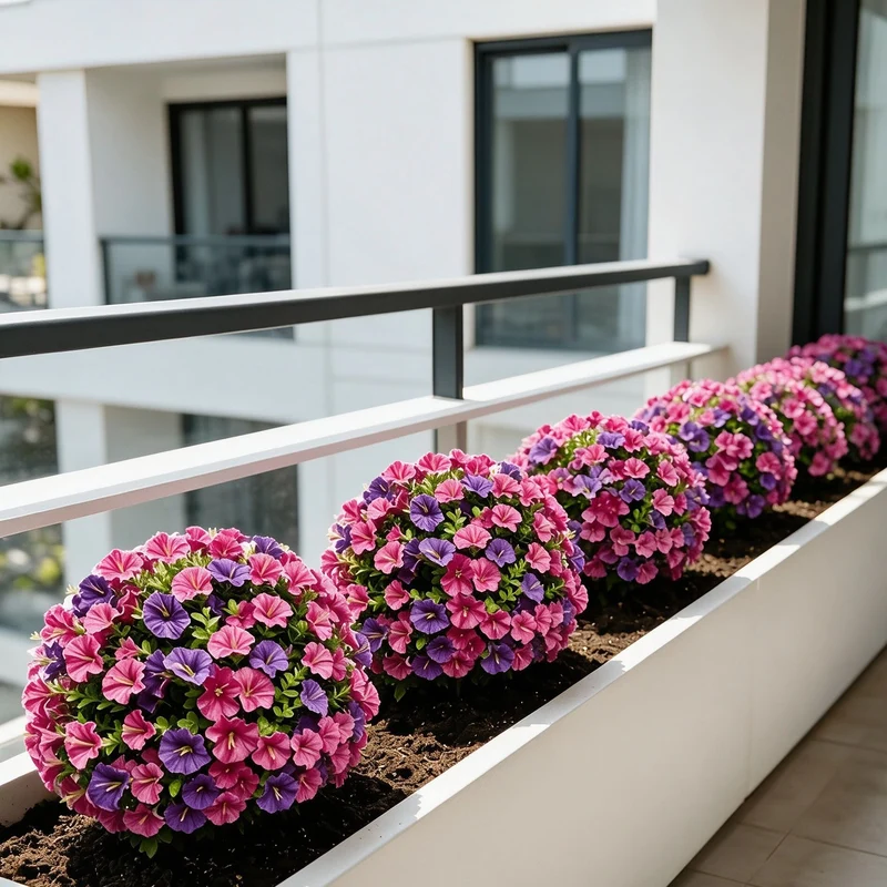Künstliche Windenblumen, 45 cm, Seidenstoff, für Garten und Innenraum, modernes Design