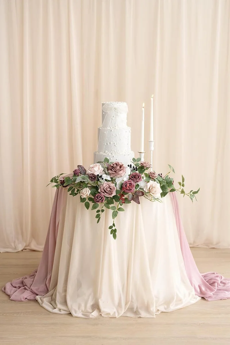 Künstliche Begrüßungsblumen für Hochzeiten, Empfänge, Veranstaltungen, 60 cm, Plastik, modernes Design