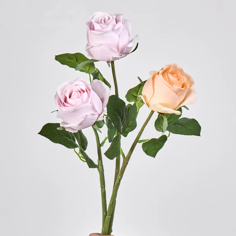 Künstliche Rose, 43 cm hoch, 7 cm Blütendurchmesser, für Hochzeiten, Heimdekoration, Feiertage