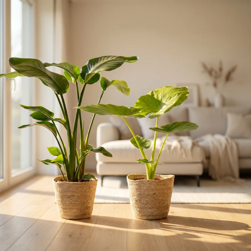 Strelitzia & Alocasia Set