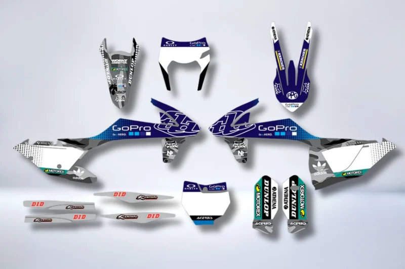 Kit Déco KTM EXC EXC-F SX SX-F 2016-2019 - BLUE GOPRO
