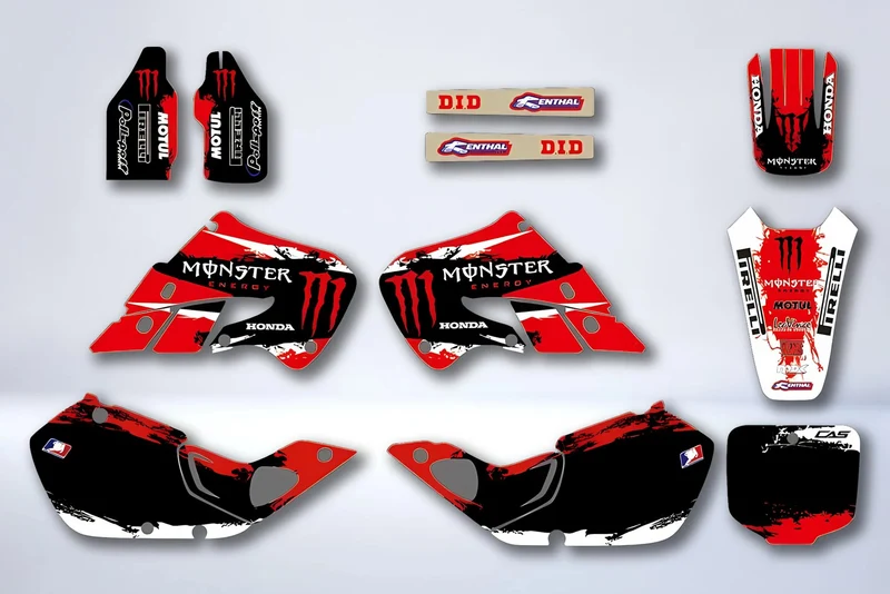 Kit Déco HONDA CR 125-250 1997-1999 - MONSTER RED #2