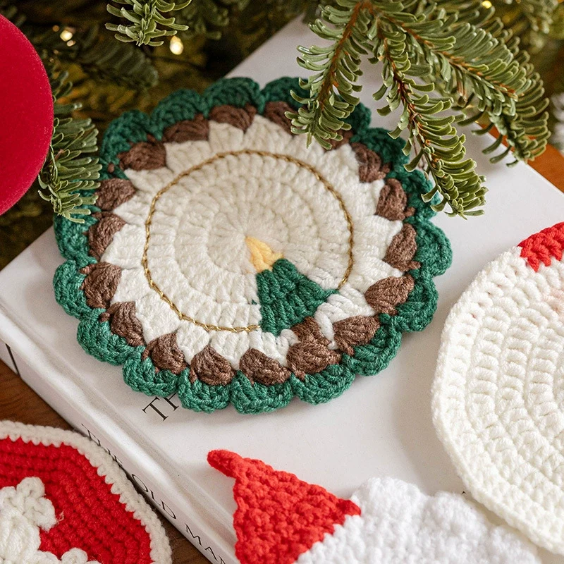 Weihnachtsdeko, Handgefertigte Woll-Filz-Geschenke, Ø 11-13 cm, Weihnachtsgeschenk, Tischdeko, Hochzeit, Café