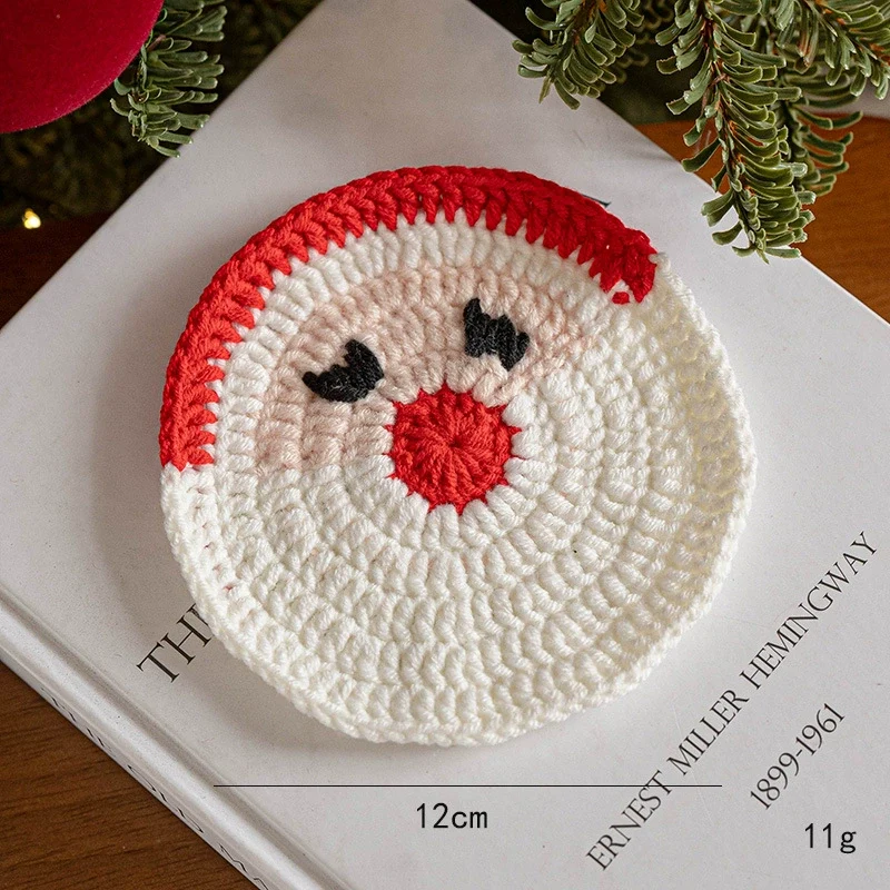 Weihnachtsdeko, Handgefertigte Woll-Filz-Geschenke, Ø 11-13 cm, Weihnachtsgeschenk, Tischdeko, Hochzeit, Café
