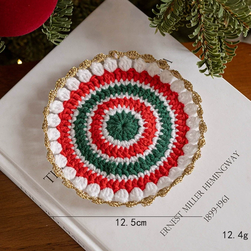 Weihnachtsdeko, Handgefertigte Woll-Filz-Geschenke, Ø 11-13 cm, Weihnachtsgeschenk, Tischdeko, Hochzeit, Café