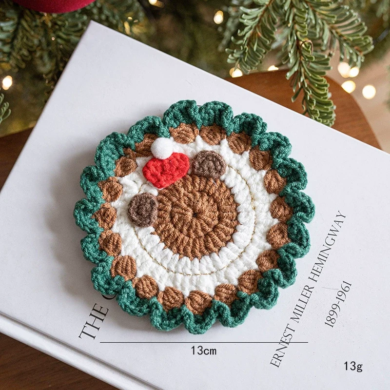 Weihnachtsdeko, Handgefertigte Woll-Filz-Geschenke, Ø 11-13 cm, Weihnachtsgeschenk, Tischdeko, Hochzeit, Café