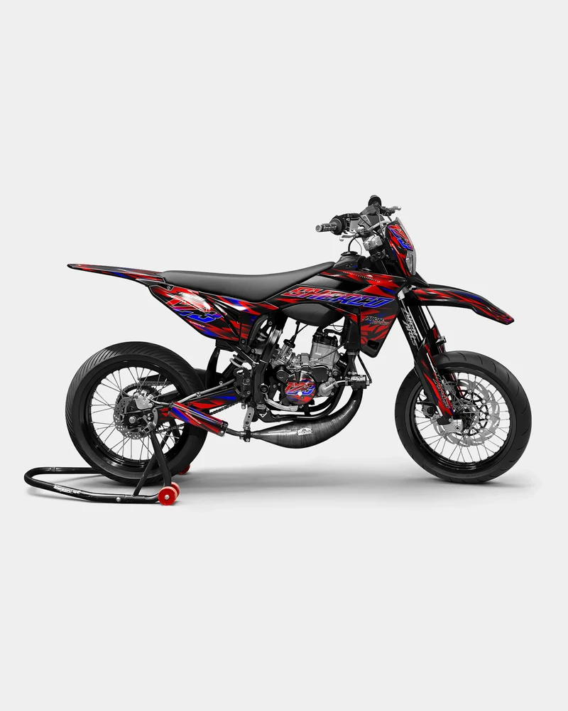 VITRA - Kit deco SHERCO 50cc - Rouge Bleu